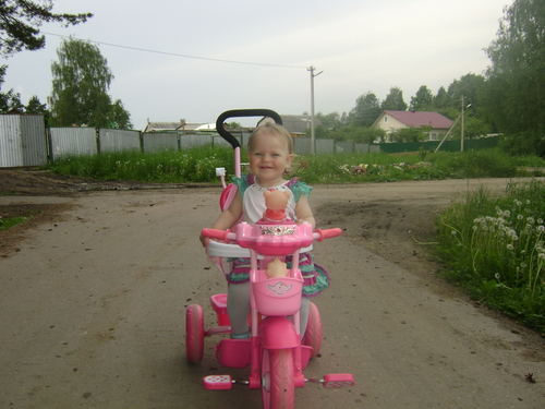 на даче